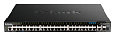 DGS-1520-52MP/A1A Коммутатор D-LINK PROJ Управляемый L3 стекируемый PoE-коммутатор, 44x1000Base-T PoE, 4x2.5GBase-T PoE, 2x10GBase-T, 2x10GBase-X SFP+, PoE-бюджет 370 Вт (740 Вт с
