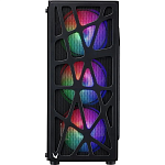 корпус Formula V Line MANA BLACK, ATX, TYPE-C*1, USB2.0*1, USB3.0*1, FRONT 3x120mm FRGB, REAR 1x120mm FRGB