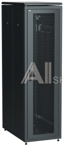 LN05-42U61-PP ITK Шкаф сетевой 19" LINEA N 42U 600х1000 мм перфорированные двери черный