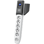 Сетевой фильтр PILOT PRO , 3м, 5+1 розетки, 10А/2,2кВт, св.серый, Россия