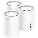 Маршрутизатор CUDY Bad Pack AX3000 Wi-Fi 6 Mesh 2 5G Solution AX3000 Wi-Fi 6 Mesh 2.5G Solution 3-Pack, Dual-Band, Chipset MT7981BA+MT7976CN+RTL8221B