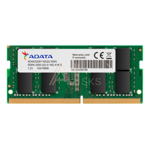 3205410 Модуль памяти для ноутбука SODIMM 16GB DDR4-3200 AD4S320016G22-SGN ADATA