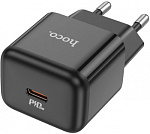 2002930 Сетевое зар./устр. Hoco N32 Glory Black 30W 3A+2A+1.5A (PD+QC+AFC) USB Type-C универсальное черный