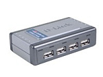 34170 Разветвитель USB 2.0 D-Link DUB-H4/D1A 4порт. черный