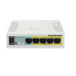1306303 Коммутатор MIKROTIK RB260GSP (CSS106-1G-4P-1S) RouterBOARD 260GSP 1xSFP, 5x10/100/1000 Gigabit Ethernet, PoE with indoor case and power supply