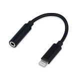 1644225 Cablexpert Переходник USB, Lightning/Jack3.5F, черный (CCA-LM3.5F-01)