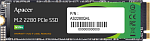 Apacer SSD AS2280Q4L 1TB M.2 2280 PCIe Gen4x4, R3600/W3000 Mb/s, 3D NAND, MTBF 1.5M, NVMe 1.4, 600TBW, Retail, 3 years (AP1TBAS2280Q4L-1)