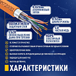 1965074 Кабель NEOMAX [NM720011-100М-РТ] F/UTP cat.5e 4x2x0.52, 24 AWG, Медь, внутренний, ZH нг(А)-HF (LSZH), 100м, оранжевый
