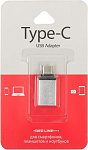 1018464 Переходник Redline УТ000012622 USB (f)-USB Type-C (m) серебристый