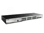 D-Link DGS-1210-28/ME/DC/A2A, L2 Managed Switch with 24 10/100/1000Base-T ports and 4 1000Base-X SFP ports.16K Mac address, 802.3x Flow Control, 4K of