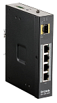 DIS-100G-5PSW/A1A Коммутатор D-LINK Промышленный неуправляемый PoE-коммутатор, 4x1000Base-T PoE, 1x1000Base-X SFP, PoE-бюджет до 120 Вт, защита от статического электричества до 2
