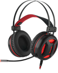 1000545155 Redragon Игровая гарнитура Minos красный + черный, кабель 2 м