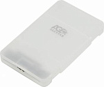 391083 Внешний корпус для HDD/SSD AgeStar 31UBCP3 SATA USB3.1 пластик белый 2.5"