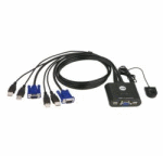 CS22U-A7 ATEN 2-Port USB VGA Cable KVM Switch with Remote Port Selector