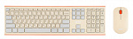 1805769 Клавиатура + мышь Acer OCC200 клав:бежевый/коричневый мышь:бежевый/коричневый USB беспроводная slim Multimedia (ZL.ACCEE.004)
