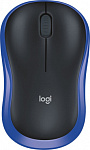 1874177 Мышь Logitech M185 черный/синий оптическая (1000dpi) беспроводная USB1.1 для ноутбука (2but)