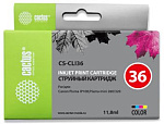 807033 Картридж струйный Cactus CS-CLI36 CLI-36 многоцветный (11.8мл) для Canon Pixma iP 100/ MiNi 260