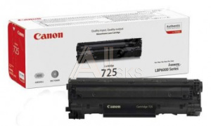744441 Картридж лазерный Canon 725 3484B005 черный (1600стр.) для Canon LBP6000/6000B/LBP6030/MF3010