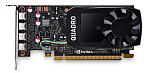 VCQP1000DVIV2-PB PNY Nvidia Quadro P1000 DVI 4GB GDDR5, 128-bit, PCIEx16 3.0, mini DP 1.4 x4, Active cooling, TDP 47W, LP, Retail