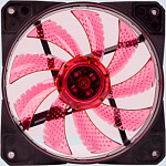 1867699 Вентилятор Digma DFAN-LED-RED 120x120x25mm 3-pin 4-pin (Molex)23dB 115gr LED Ret