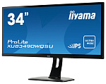353074 Монитор Iiyama 34" ProLite XUB3490WQSU-B1 черный IPS LED 5ms 21:9 HDMI M/M матовая HAS Pivot 320cd 178гр/178гр 3440x1440 DisplayPort USB 8.5кг