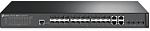 1000502588 Коммутатор TP-Link Коммутатор/ JetStream™ 24-Port Gigabit SFP L2 Managed Switch with 4 10G SFP+ Slots, 24 Gigabit SFP Slots, 4 Combo Gigabit RJ45 Ports, 4 10G SFP