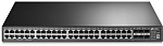 1000443858 Коммутатор TP-Link JetStream™ 52-port Pure-Gigabit L3 Managed Switch, 48 10/100/1000Mbps RJ45 ports including 4 combo Gigabit SFP slots, 2 integrated 10G