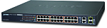 1000467379 Коммутатор Planet 24-Port 10/100TX 802.3at High Power POE + 2-Port Gigabit TP/SFP Combo Managed Ethernet Switch (420W)