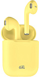 1000561339 Наушники беспроводные GAL TW-3500, цвет желтый матовый