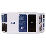 C4871A Cartridge HP 80 для DesignJet 1000/1050C/1055CM, черный, 350 мл