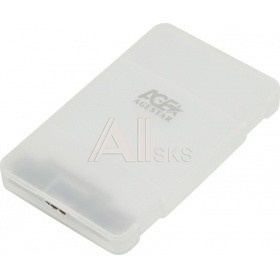 1628298 Корпус AGESTAR 3UBCP3 (WHITE) USB 3.0 Внешний 2.5" SATAIII HDD/SSD USB 3.0, пластик, белый, безвинтовая конструкция