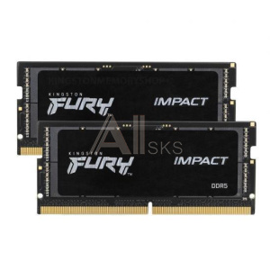 3215758 Модуль памяти для ноутбука FURY 32GB DDR5-4800 KF548S38IBK2-32, CL38, 1.1V K2*16 PnP Black KINGSTON