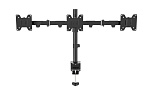 138861 [WDM3-26] Настольное крепление для трех мониторов 14"-26", VESA 75x75, 100x100, макс. нагрузка 10 кг, расст. от основания до 374 мм., наклон -30°/+30°