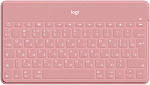 1513843 Клавиатура Logitech Keys-To-Go розовый USB беспроводная BT slim Multimedia