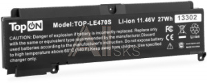 1986357 Батарея для ноутбука TopON TOP-LE470S 11.4V 2000mAh литиево-ионная Lenovo T460S, T470S (103373)