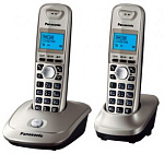 572749 Р/Телефон Dect Panasonic KX-TG2512RUN платиновый (труб. в компл.:2шт) АОН