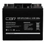 1805049 CBR Аккумуляторная VRLA батарея CBT-GP12180-L1 (12В 18Ач), клеммы L1 (болт М5 с гайкой)