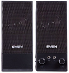1000233052 SVEN SPS-604, чёрный, акустическая система 2.0, мощность 2х2 Вт(RMS)
