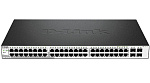 Коммутатор D-LINK DGS-1210-52/F1A, L2 Smart Switch with 48 10/100/1000Base-T ports and 4 1000Base-X SFP ports