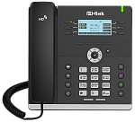 IP-телефон Hitek Классический , UC903P RU, до 6 SIP-аккаунтов, монохромный ЖКД 2.8" 192*64 пикс. с подсветкой, HD-звук, 10 прогр. клав., BLF/BLA, PoE, БП в комплекте