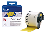 DK44605 Brother DK44605: для печати наклеек черным на желтом фоне, 62 мм x 30,48 м