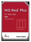 Жесткий диск WD Western Digital HDD SATA-III 4Tb NAS Red Plus WD40EFZX, 5400RPM, 128MB buffer
