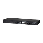 1000713911 Коммутатор Dahua 16-портовый гигабитный управляемый с PoE уровень L2, Порты: 16 RJ45 10/100/1000Мбит/с (PoE/PoE+/Hi-PoE) 4 SFP 100/1000Мбит/с (uplink);