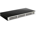 Коммутатор D-LINK DGS-1210-52MP/ME/B1A, PROJ L2 Managed Switch with 48 10/100/1000Base-T ports and 4 1000Base-X SFP ports (8 PoE ports 802.3af/802.3at (30 W), 4