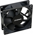 1867342 Вентилятор Digma DFAN-80 80x80x25mm черный 3-pin 4-pin (Molex)23dB 73gr Ret