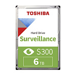1845645 6TB Toshiba Surveillance S300 (HDWT860UZSVA/HDKPB06Z0A01S) {SATA 6.0Gb/s, 5400 rpm, 256Mb buffer, 3.5" для видеонаблюдения}