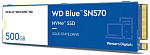 1000682229 \/ WD SSD Blue SN570 NVMe, 500GB, M.2(22x80mm), NVMe, PCIe 3.0 x4, 3D TLC, R/W 3500/2300MB/s, IOPs 360 000/390 000, TBW 300, DWPD 0.3 (12 мес.)