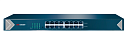 Hikvision DS-3E0516-E 16 RJ45 1000M (15й и 16й-Uplink порты); таблица MAC адресов на 8000 записей; пропускная способность 32Гб/с; AC100-240В; 0 °C...+