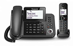 317551 Р/Телефон Dect Panasonic KX-TGF320RUM черный металлик автооветчик АОН