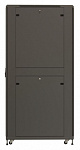 1830208 Шкаф серверный Hyperline (TTR-4262-DD-RAL9005) напольный 42U 600x1200мм пер.дв.перфор.2ств. задн.дв.перфор.2-хст. 2 бок.пан. 800кг черный